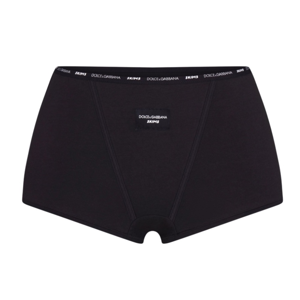 SKIMS x Dolce & Gabbana Cotton Jersey Boy Short - size M